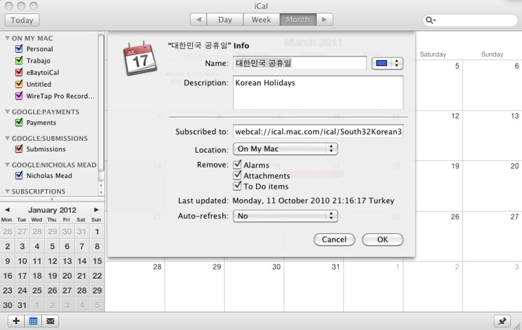 Blotter Calendar Mac Free Download